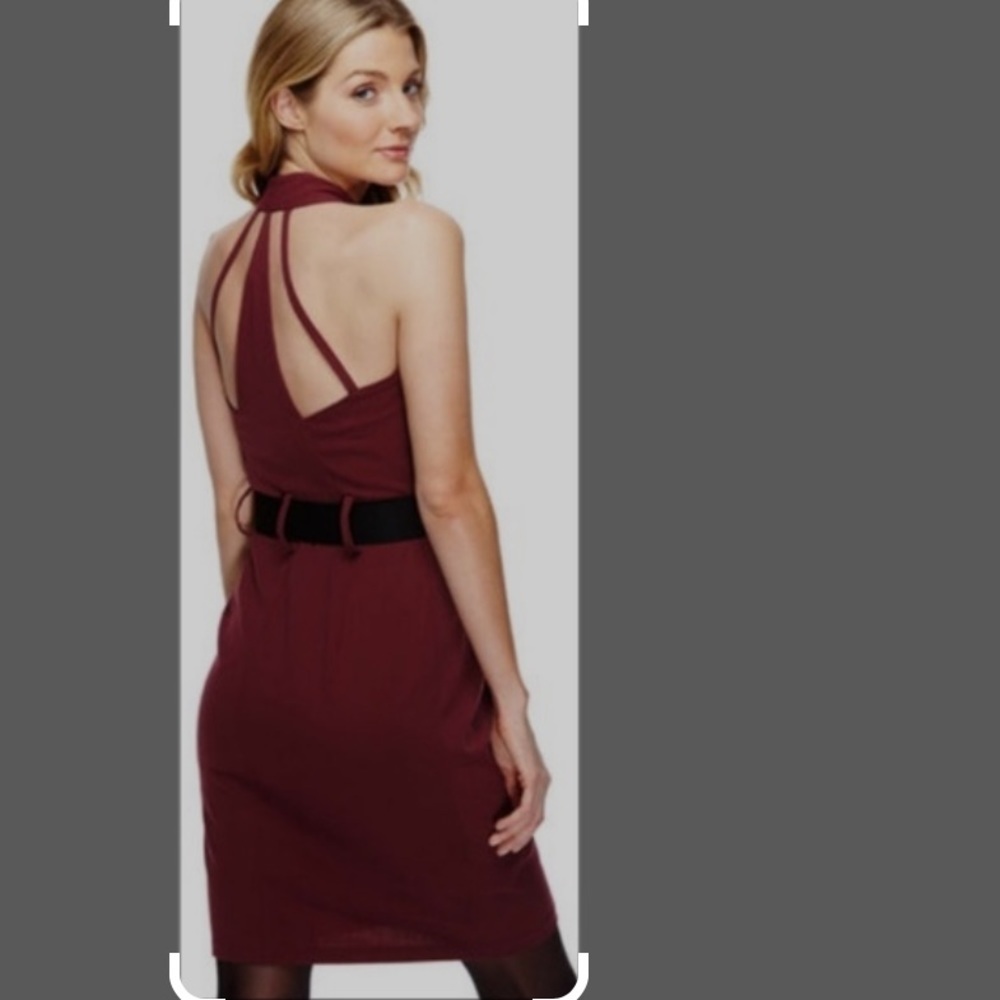 Max and Cleo Faux Wrap Midi Dress